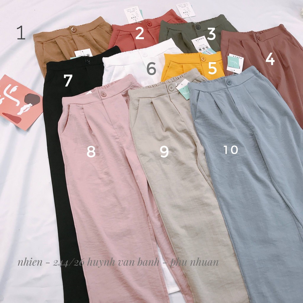 [Chất lượng] Quần Đũi Dài Ống Suông nhienvintage AQ119